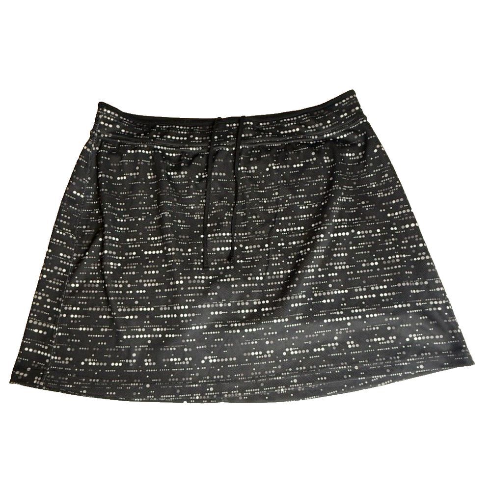 Made for Life Woman's 1X Black Skort Skirt Golf Tennis Swim‎ Pickleball-417